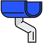 A gutter icon.